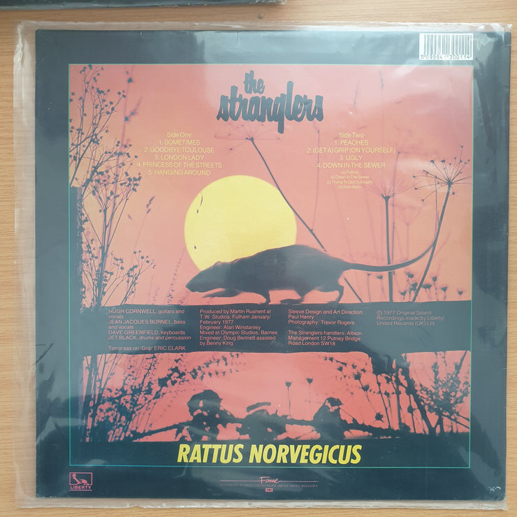 The Stranglers – Stranglers IV (Rattus Norvegicus) -  Vinyl LP Record - Very-Good+ Quality (VG+)