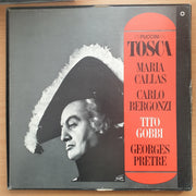 Puccini - Maria Callas, Carlo Bergonzi, Tito Gobbi, Georges Prêtre – Tosca ‎– Box Set with Booklet - 2x Vinyl LP Record - Very-Good+ Quality (VG+)