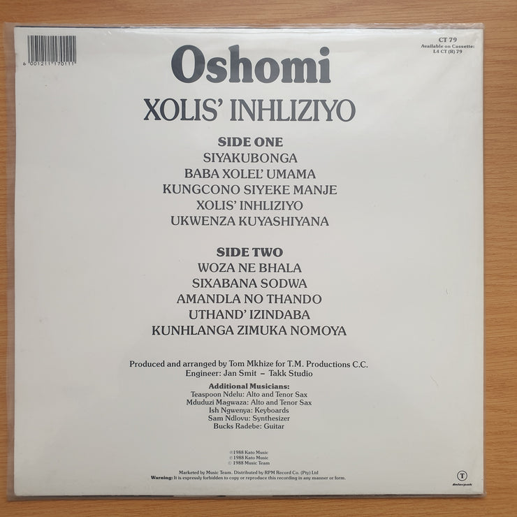 Oshomi – Xolis' Inhliziyo  - Vinyl LP Record - Very-Good+ Quality (VG+)