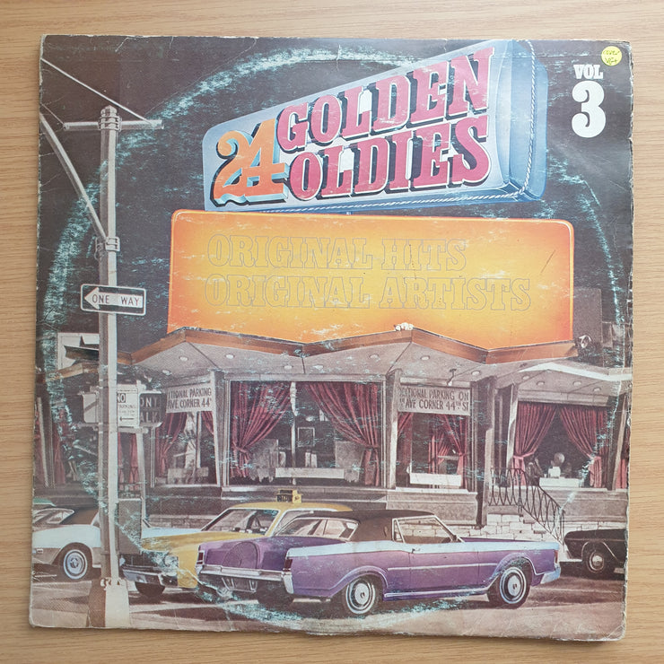 24 Golden Oldies - Vol 3 - Original Artists - Double Vinyl LP Record - Very-Good+ Quality (VG+)