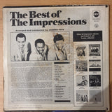 The Impressions – The Best Of The Impressions - Vinyl LP Record - Very-Good+ Quality (VG+)