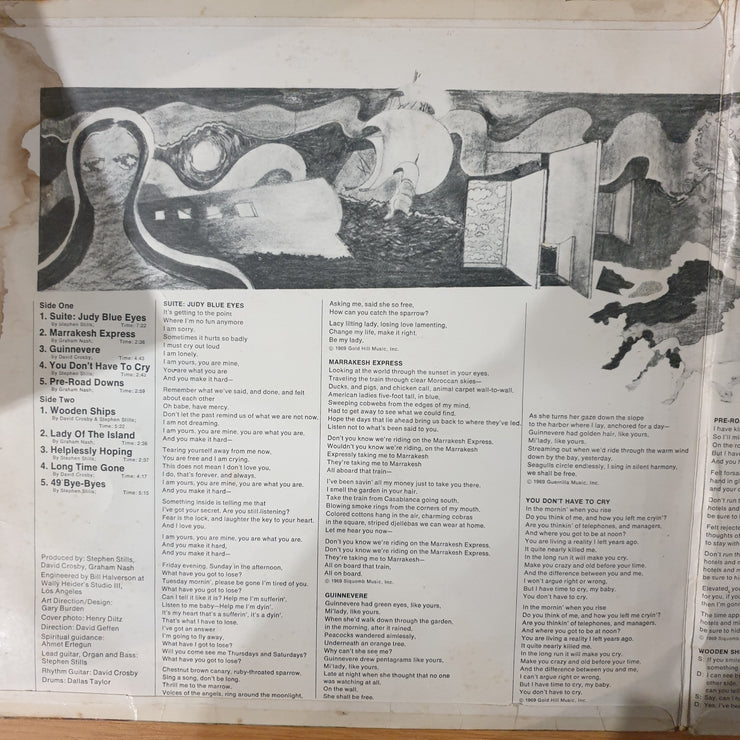 Crosby, Stills & Nash – Crosby, Stills & Nash - Vinyl LP Record - Very-Good- Quality (VG-)