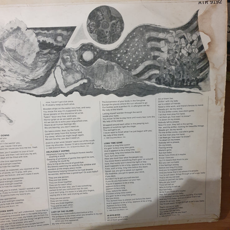 Crosby, Stills & Nash – Crosby, Stills & Nash - Vinyl LP Record - Very-Good- Quality (VG-)