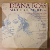 Diana Ross – All The Great Hits – Double Vinyl LP Record - Very-Good+ Quality (VG+)