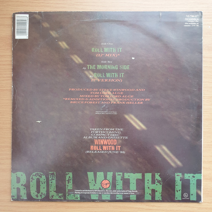 Steve Winwood – Roll With It -  Vinyl LP Record - Very-Good+ Quality (VG+)