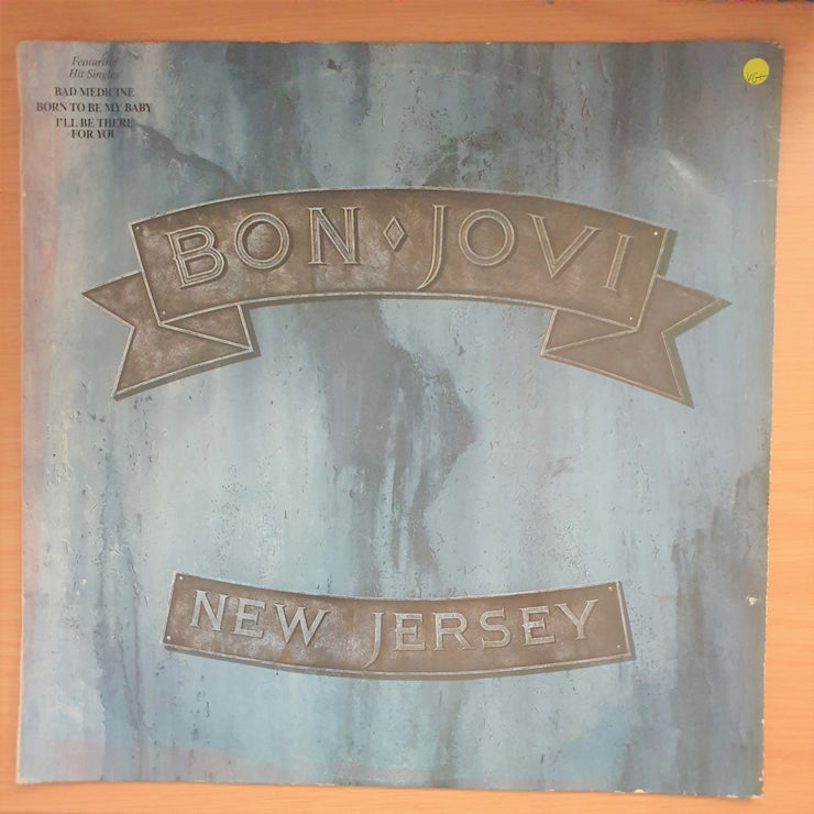 Bon Jovi - New Jersey -  Vinyl LP Record - Very-Good+ Quality (VG+)