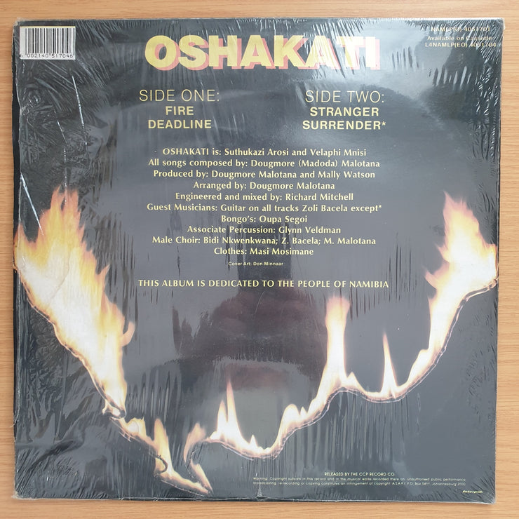 Oshakati ‎– Fire -  Vinyl LP Record - Very-Good+ Quality (VG+) (verygoodplus)
