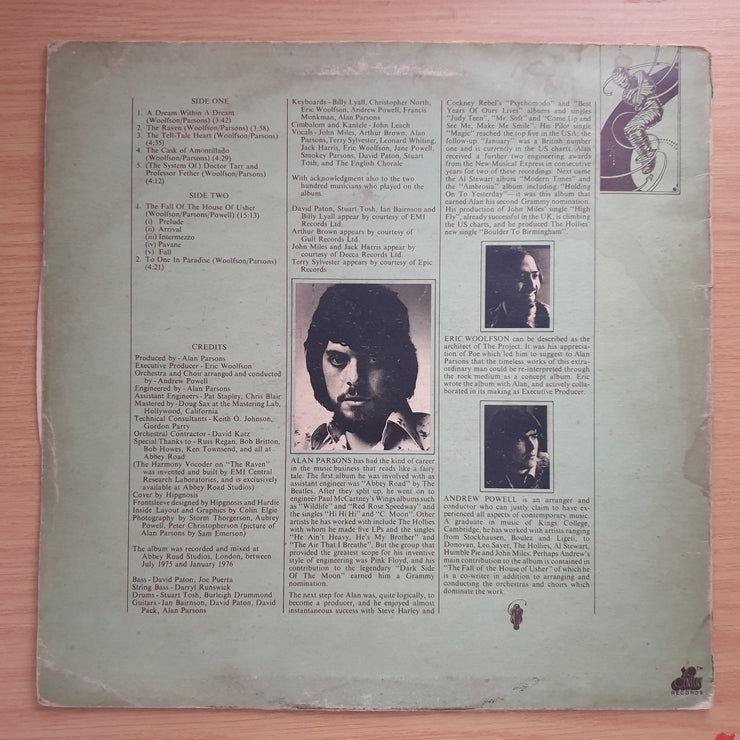 Alan Parsons - Tales of Mystery and Imagination - Edgar Allan Poe - Vinyl LP Record - Very-Good- Quality (VG-) (verygoodminus)