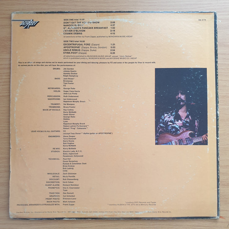 Frank Zappa – Apostrophe (') - Vinyl LP Record - Good+ Quality (G+) (gplus)