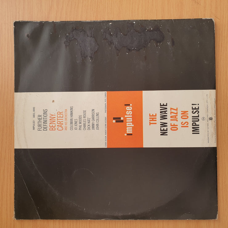 Benny Carter And His Orchestra – Further Definitions – Vinyl LP Record - Very-Good+ Quality (VG+) (verygoodplus)