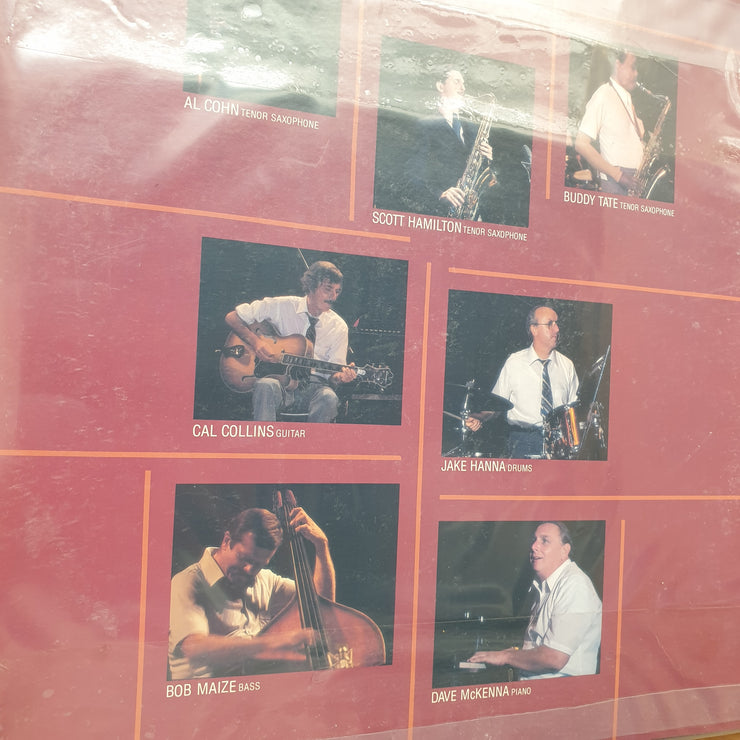 Al Cohn, Scott Hamilton, Buddy Tate, Cal Collins, Jake Hanna, Bob Maize, Dave McKenna – Tour De Force - Double Vinyl LP Record - Very-Good+ Quality (VG+) (verygoodplus)