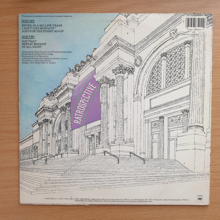 The Boomtown Rats – Ratrospective - Vinyl LP Record - Very-Good+ Quality (VG+) (verygoodplus)