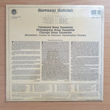 Gabrieli - The Philadelphia Brass Ensemble, The Cleveland Brass Ensemble, The Chicago Brass Ensemble – Canzoni - Sonate - Vinyl LP Record - Vinyl LP Record - Sealed
