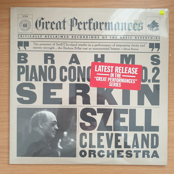 Brahms - Serkin, Szell, Cleveland Orchestra – Piano Concerto No. 2 In B Flat  – Vinyl LP Record Sealed