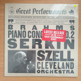 Brahms - Serkin, Szell, Cleveland Orchestra – Piano Concerto No. 2 In B Flat  – Vinyl LP Record Sealed