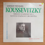 Sibelius - Koussevitzky, Boston Symphony Orchestra – Legendary Performers: Sibelius Symphony No. 2 - Audiophile DMM - Direct Metal Mastering - Vinyl LP Record Sealed