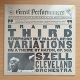 Brahms - Third Variations on a Theme by Haydn Op 56A- Szell/Cleveland Orchestra - Great Performances Series – Vinyl LP Record Sealed