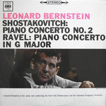 Leonard Bernstein At The Piano And Conducting / Shostakovitch* - Ravel*, New York Philharmonic* - Opened Vinyl LP - Near Mint Condition - C-Plan Audio