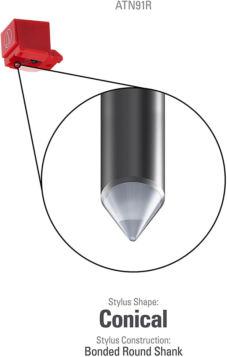 ATN-91R  - Upgraded Audio-Technica Stylus for LP3, AT91/AT3600/3600LB/Rega  - Dual Magnet Phono Cartridge (Ships Next Day) (C-Plan Audio Specials) (Ships Next Day) - C-Plan Audio