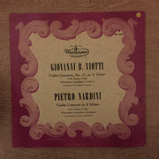 Giovanni Battista Viotti, Pietro Nardini ‎– Viotti: Violin Concerto No. 22, A Minor - Nardini: Violin Concerto, E Minor  - Vinyl LP Record - Opened  - Very-Good+ Quality (VG+) - C-Plan Audio