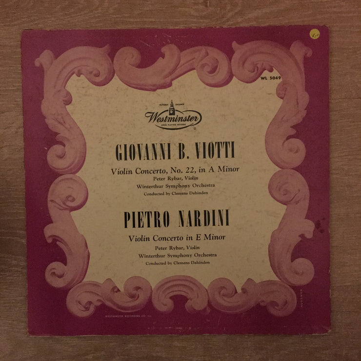 Giovanni Battista Viotti, Pietro Nardini ‎– Viotti: Violin Concerto No. 22, A Minor - Nardini: Violin Concerto, E Minor  - Vinyl LP Record - Opened  - Very-Good+ Quality (VG+) - C-Plan Audio