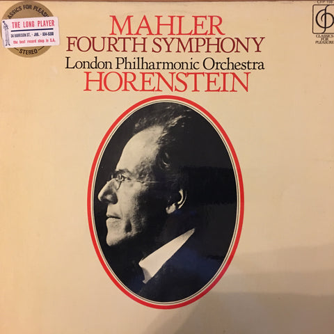 Mahler, London Philharmonic Orchestra, Horenstein ‎– Fourth Symphony -  Open Vinyl LP - Very Good+  Condition - C-Plan Audio