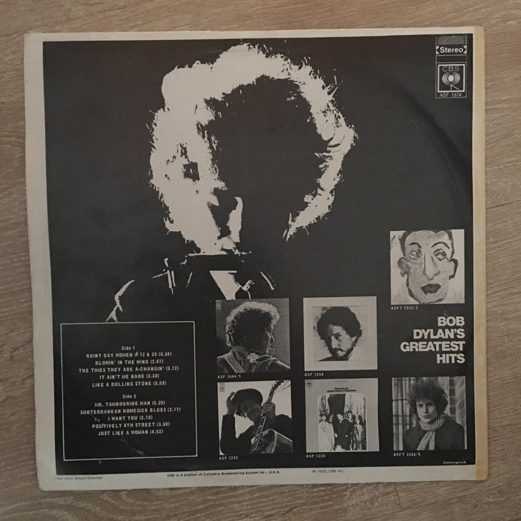 Bob Dylan ‎– Bob Dylan's Greatest Hits - Vinyl LP Record - Opened  - Very-Good+ Quality (VG+) - C-Plan Audio