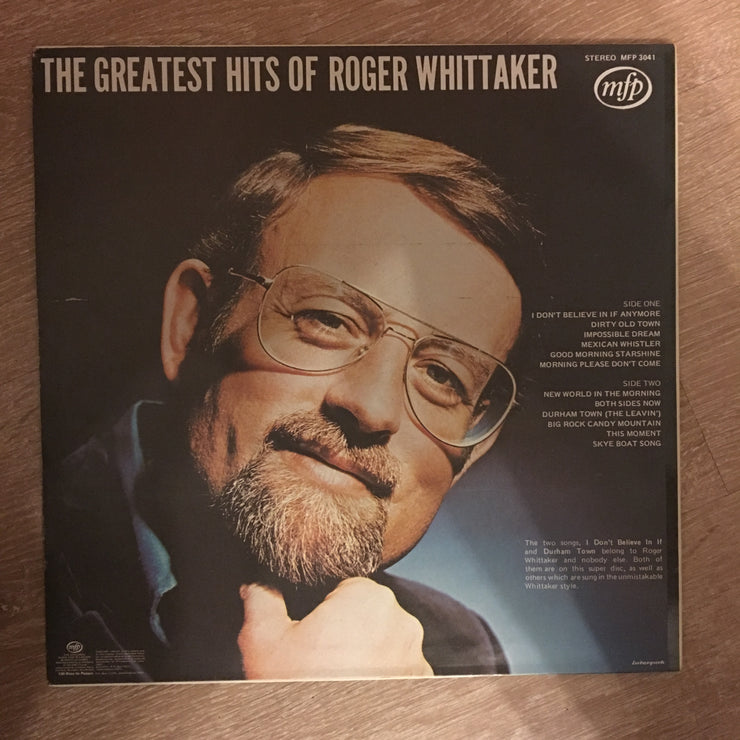 The Greatest Hits Of Roger Whittaker - Vinyl LP Record - Opened  - Very-Good- Quality (VG-) - C-Plan Audio