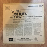 Alexander Gibson - Scottish National Orchestra ‎– Wine, Women & Song (Waltzes & Polkas By Johann Strauss - Vinyl LP Record - Opened  - Very-Good Quality (VG) - C-Plan Audio