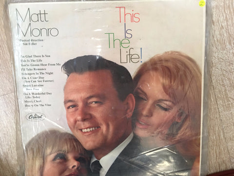 Matt Monro - This is the Life  - Vinyl LP - Opened  - Very-Good+ Quality (VG+) - C-Plan Audio