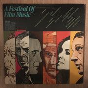 Frank Chacksfield, Nelson Riddle, David Rose, Maurice Jarre With Larry Adler, Richard Attenborough ‎– A Festival Of Film Music -  Double Vinyl LP Record - Opened  - Very-Good+ Quality (VG+) - C-Plan Audio