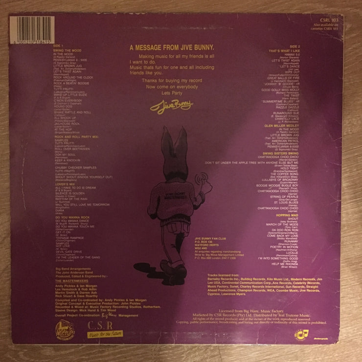 Jive Bunny And The Mastermixers  - The Album - Vinyl LP Record - Opened  - Good+ Quality (G+) - C-Plan Audio