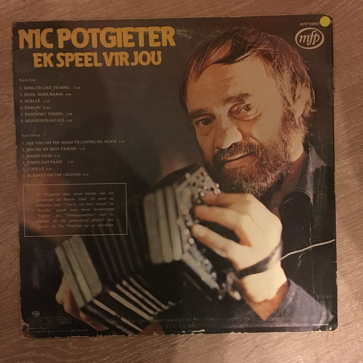 Nic Potgieter- Ek Speel Vir Jou - Vinyl LP Record - Opened  - Good+ Quality (G+) - C-Plan Audio