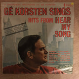 Ge Korsten Sings Hits From Hear My Song - Vinyl LP Record - Opened  - Good+ Quality (G+) - C-Plan Audio