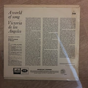 Victoria De Los Angeles ‎– A World Of Song - Vinyl LP - Opened  - Very-Good+ Quality (VG+) - C-Plan Audio