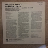 Malcolm Arnold With City Of Birmingham Symphony Orchestra ‎– Symphony No. 5; Peterloo Overture; 4 Cornish Dances - Vinyl LP - Opened  - Very-Good+ Quality (VG+) - C-Plan Audio