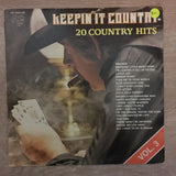Keepin' It Country - 20 Country Hits - Vinyl LP Record - Opened  - Very-Good Quality (VG) - C-Plan Audio