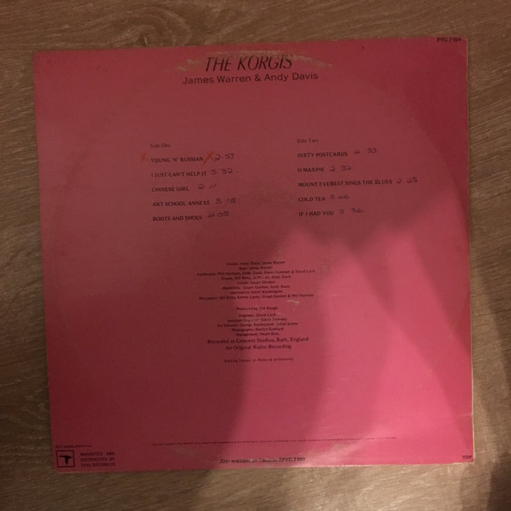 The Korgis ‎-  Vinyl  Record - Opened  - Very-Good+ Quality (VG+) - C-Plan Audio