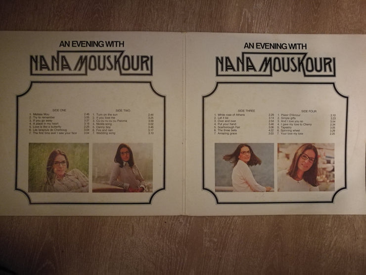 An Evening With Nana Mouskouri - Vinyl LP Record - Opened  - Very-Good- Quality (VG-) - C-Plan Audio