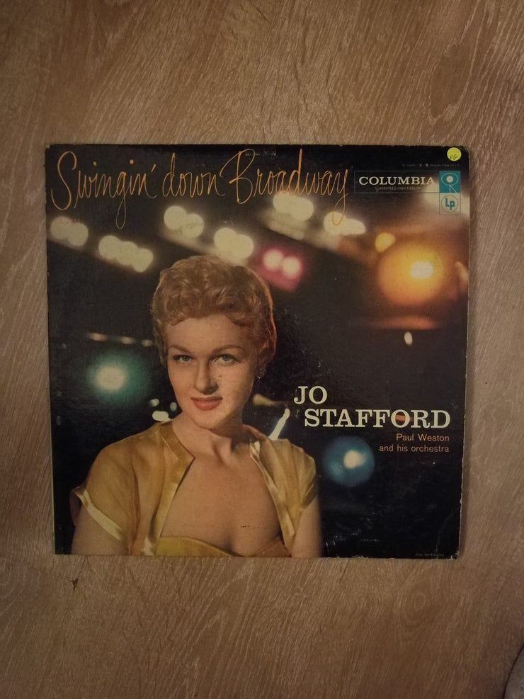Jo Stafford ‎– Swingin' Down Broadway - Vinyl LP Record - Opened  - Very-Good Quality (VG) - C-Plan Audio