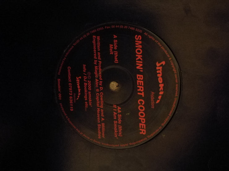 Smokin' Bert Cooper ‎– Melt / If I Am Smokin' - Vinyl LP Record - Opened  - Very-Good Quality (VG) - C-Plan Audio