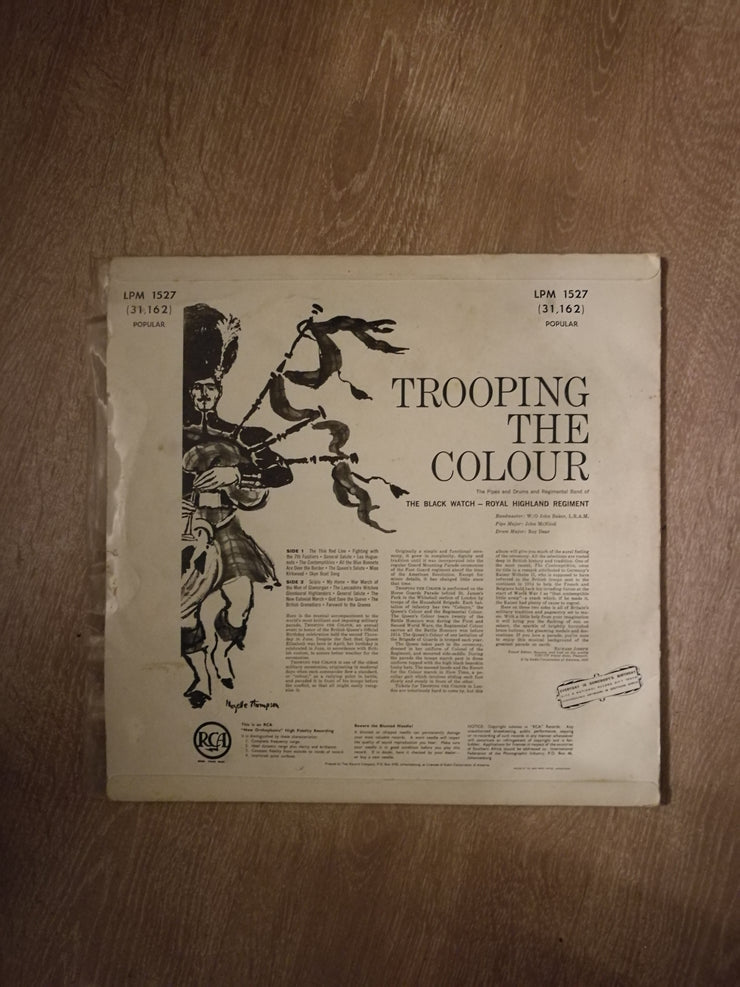 Black Watch (Royal Highland Regiment) ‎– Trooping the Colour - Vinyl LP Record - Opened  - Very-Good+ Quality (VG+) - C-Plan Audio