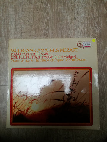 Mozart - Moura Lympany, The Virtuosi Of England, Arthur Davison ‎– Piano Concerto No. 21 "Elvira Madigan"  - Vinyl LP Record - Opened  - Very-Good+ Quality (VG+) - C-Plan Audio