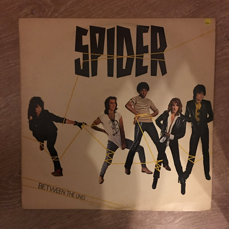 Spider  ‎– Between The Lines - Vinyl LP Record - Opened  - Very-Good+ Quality (VG+) - C-Plan Audio
