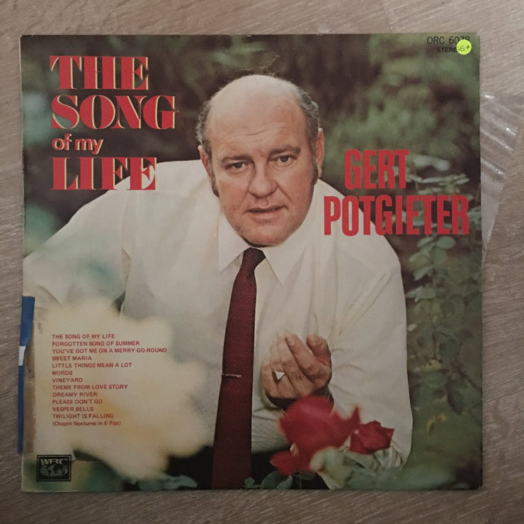 Gert Potgieter - The Song Of My Life - Vinyl LP Record - Opened  - Very-Good+ Quality (VG+) - C-Plan Audio