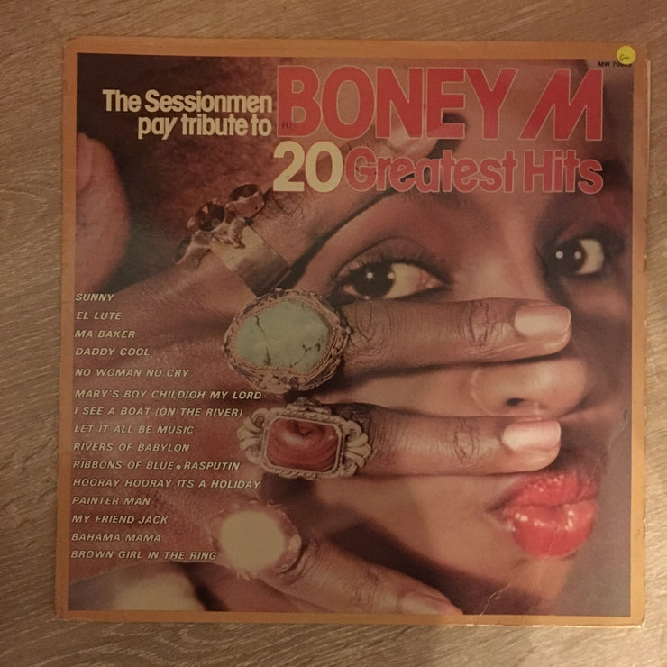 Boney M's 20 Greatest Hits - Sessionmen Pay Tribute  - Vinyl LP Record - Opened  - Good+ Quality (G+) - C-Plan Audio