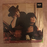 Waylon And Jessi ‎– Leather And Lace - Vinyl LP Record - Opened  - Very-Good Quality (VG) - C-Plan Audio