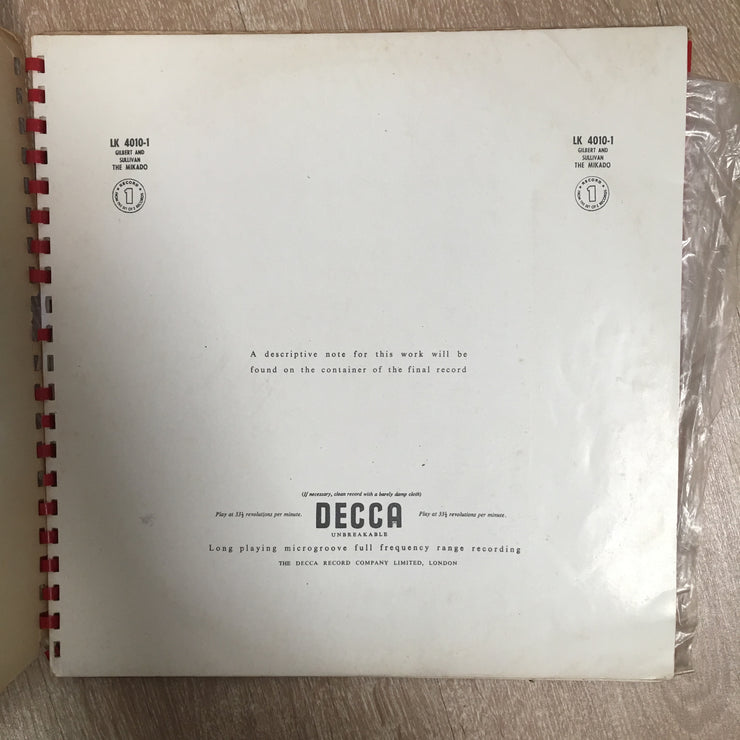 Gilbert & Sullivan - The Mikado - Vinyl LP Record - Opened  - Good Quality (G) - C-Plan Audio