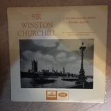 Sir Winston Churchill - A Selection from His Famous Wartime Speeches ‎- Vinyl LP Record - Opened  - Very-Good+ Quality (VG+) - C-Plan Audio