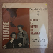 Diderot / Pierre Fresnay, Julien Bertheau ‎– Le Neveu De Rameau ‎– Vinyl LP Record - Very-Good+ Quality (VG+) - C-Plan Audio